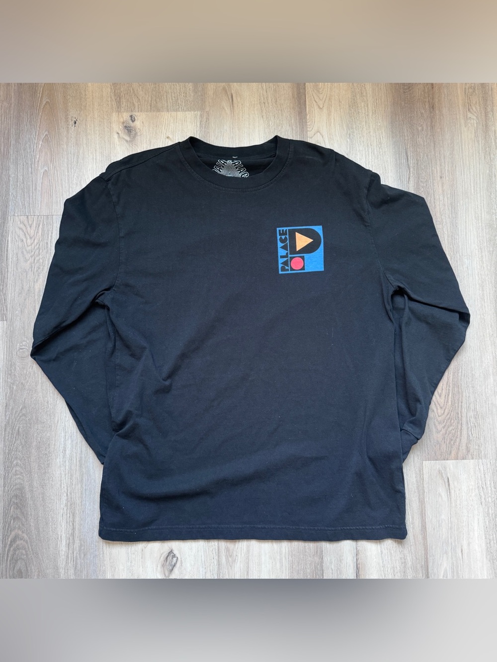 Palace L/S Geometric Colorful Print T-Shirt Skateboarder Streetwear Size Large
